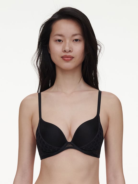Chantelle PULP Poison Push-Up Bra Black - 0