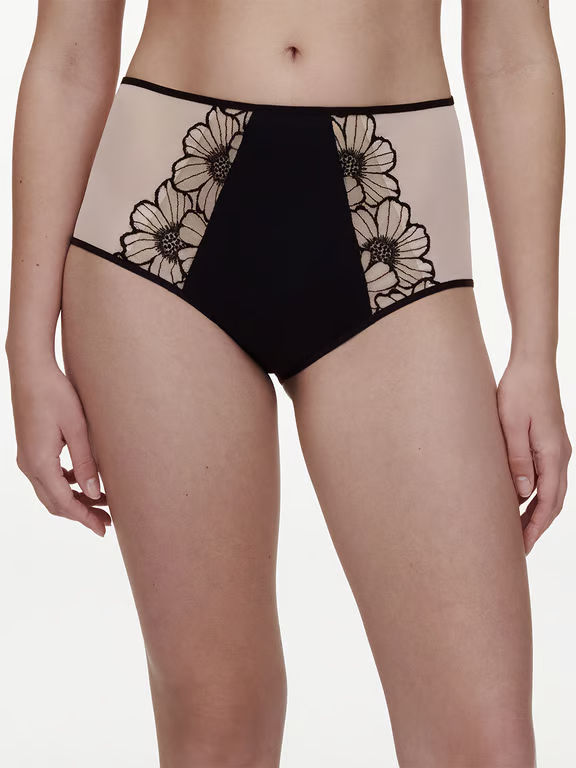 Chantelle PULP Lush High Waist Full Brief Black/Rose - 0