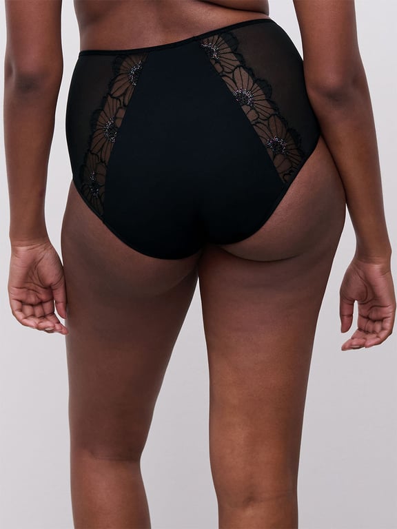 Chantelle PULP Lush High Waist Full Brief Festive Black - 2