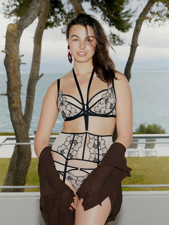 Chantelle PULP Lush Unlined Underwire Bra Black/Rose - 6