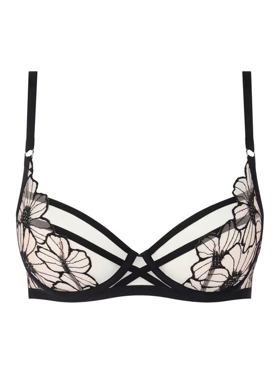 Chantelle PULP | LUSH - Chantelle PULP Lush Unlined Underwire Bra Black/Rose - 2