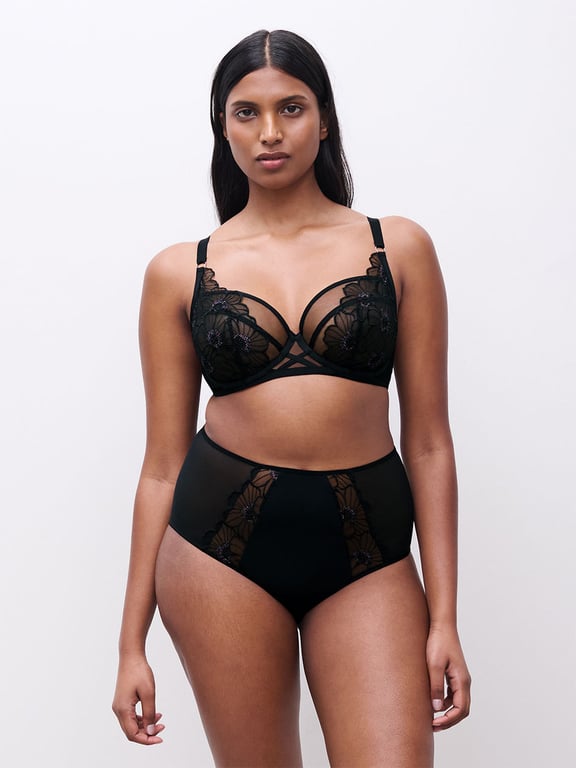 Chantelle PULP Lush Unlined Underwire Bra Festive Black - 4