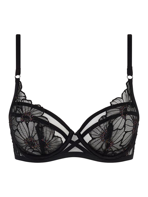 Chantelle PULP Lush Unlined Underwire Bra Festive Black - 1