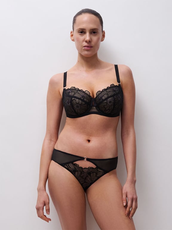 Chantelle PULP Lush Unlined Demi Bra Festive Black - 4