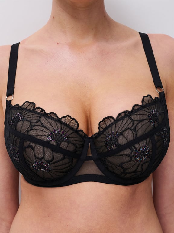 Chantelle PULP Lush Unlined Demi Bra Festive Black - 3