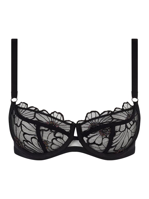 Chantelle PULP Lush Unlined Demi Bra Festive Black - 1