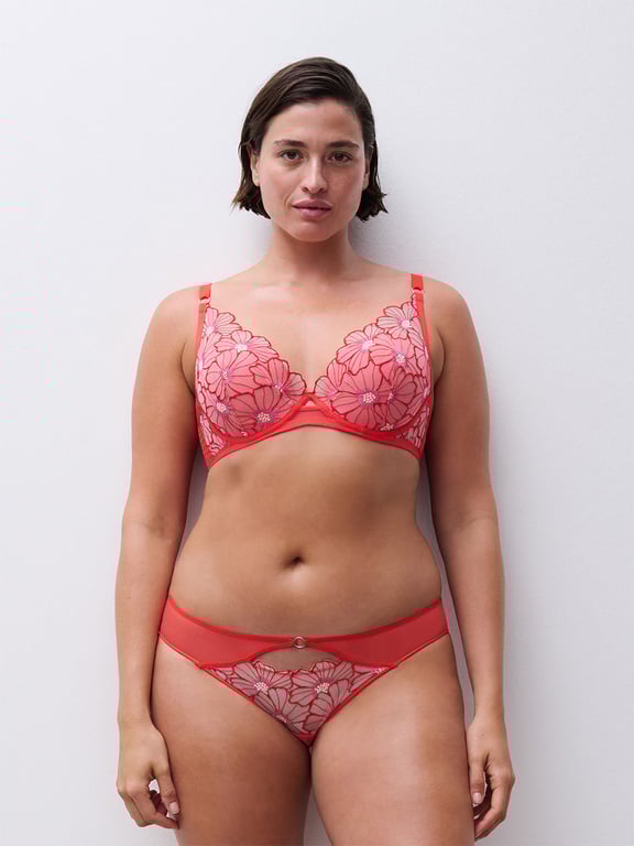 Chantelle PULP | LUSH - Chantelle PULP Lush Plunge T-Shirt Bra Vivid Flower - 1
