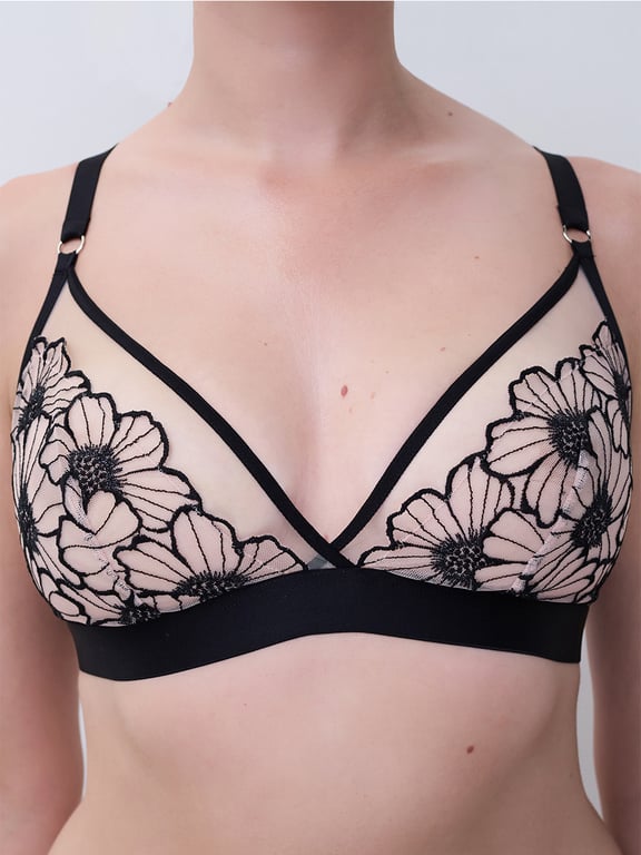 Chantelle PULP Lush Wireless Bralette Black/Rose - 3