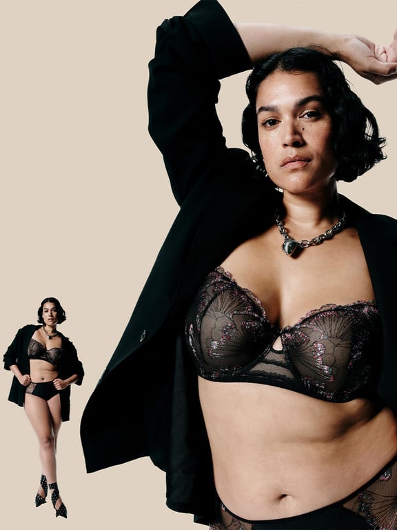 Chantelle PULP Lily Cheeky Lace Hipster Romantic Black - 4