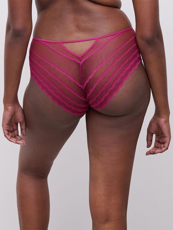 Chantelle PULP Lily Cheeky Lace Hipster Dark Fuchsia Multico - 2