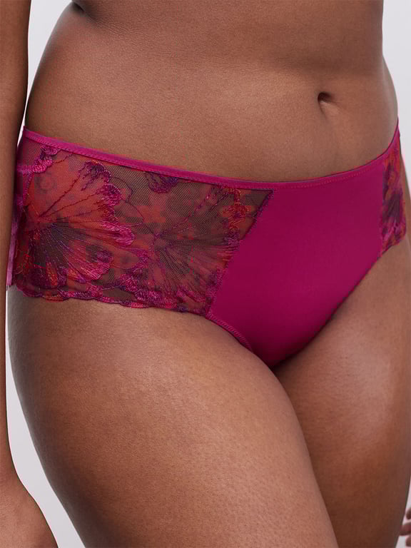 Chantelle PULP Lily Cheeky Lace Hipster Dark Fuchsia Multico - 3