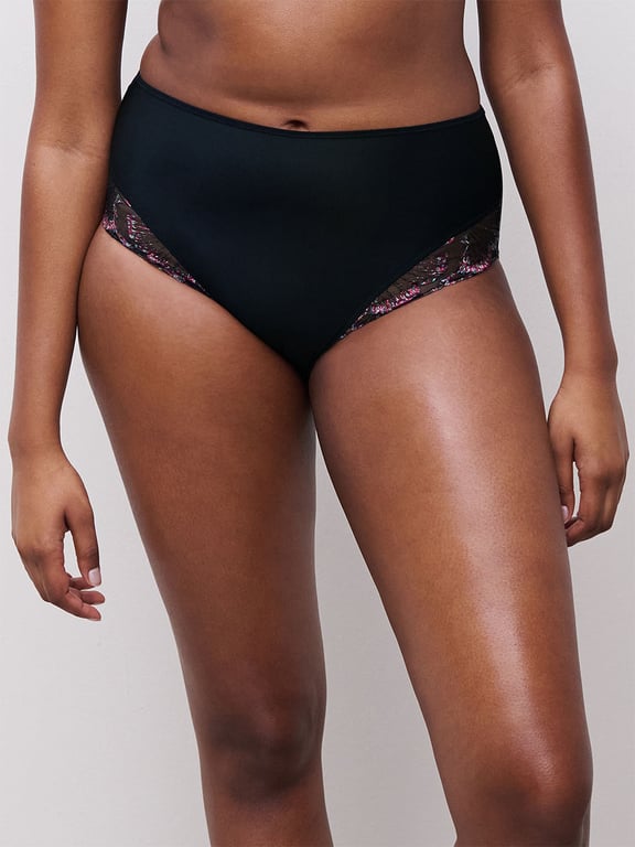 Chantelle PULP Lily High Waist Full Brief Romantic Black - 0