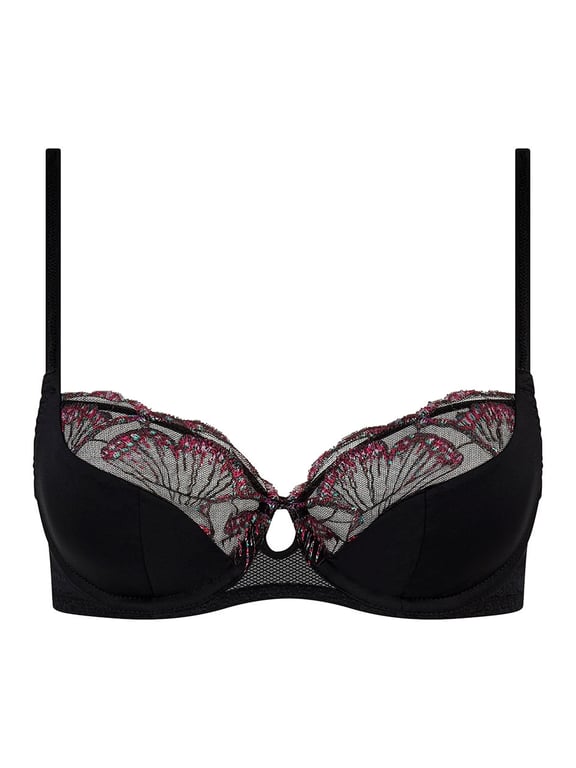 Chantelle PULP Lily Full Coverage Lace Unlined Underwire Bra Romantic Black - 1