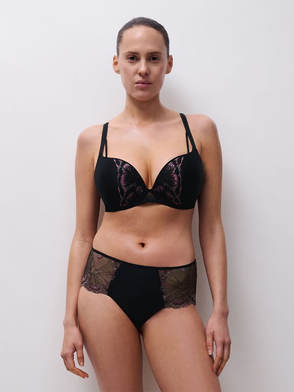 Chantelle PULP Lily Push-Up Bra Romantic Black - 4