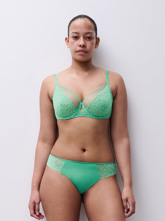 Chantelle PULP | GIRLS - Chantelle PULP Girls Lace Unlined Plunge Bra Firefly - 1