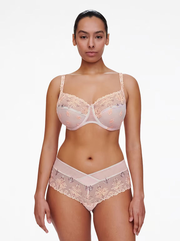 Champs Elysees Lace Full Coverage Unlined Bra Waterlily Pink Multico - 3