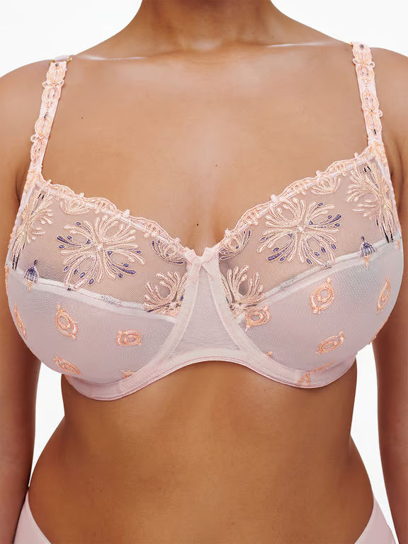 Champs Elysees Lace Full Coverage Unlined Bra Waterlily Pink Multico - 2