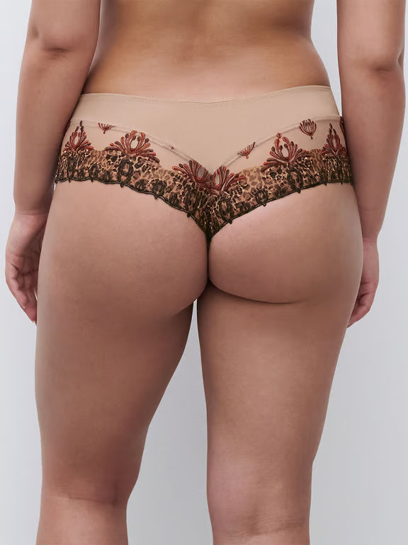 Champs Elysees Lace Hipster Feline Print - 2