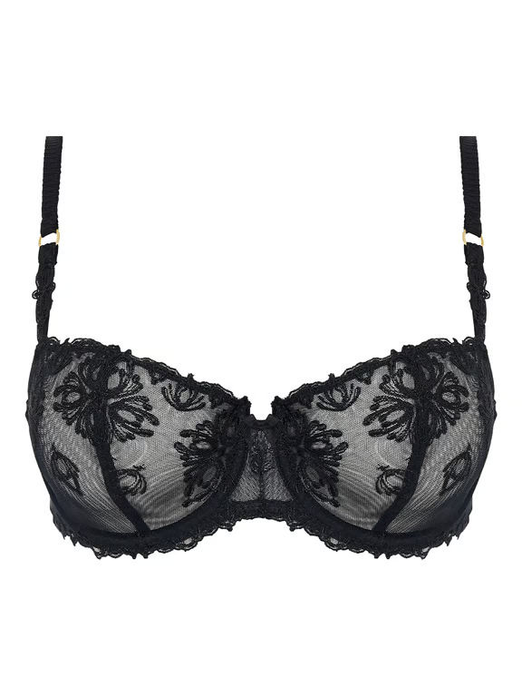 Chantelle | Champs Elysées - Champs Elysées Lace Unlined Demi Bra Black - 2