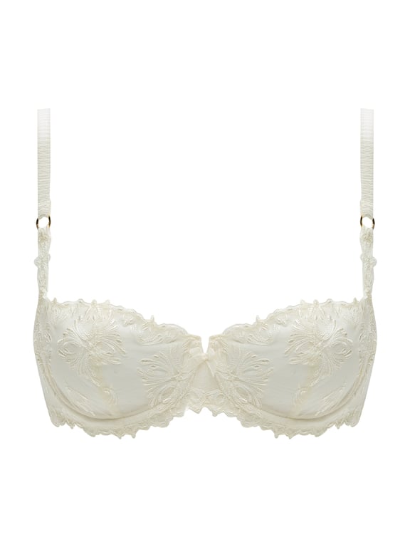 Champs Elysées Lace Unlined Demi Bra Ivory - 1