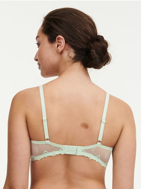 Chantelle | Champs Elysées - Champs Elysées Lace Unlined Demi Bra Green Lily Multico - 2