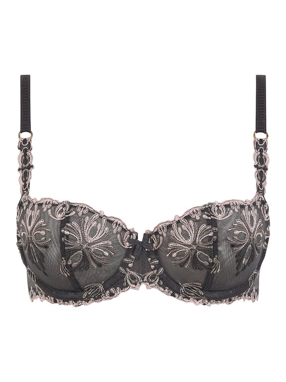 Chantelle | CHAMPS ELYSEES - Champs Elysees Lace Unlined Demi Bra Blushed Ash - 2