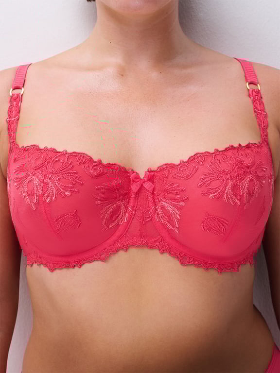 Chantelle | CHAMPS ELYSEES - Champs Elysées Lace Unlined Demi Bra Sweet Velvet - 2