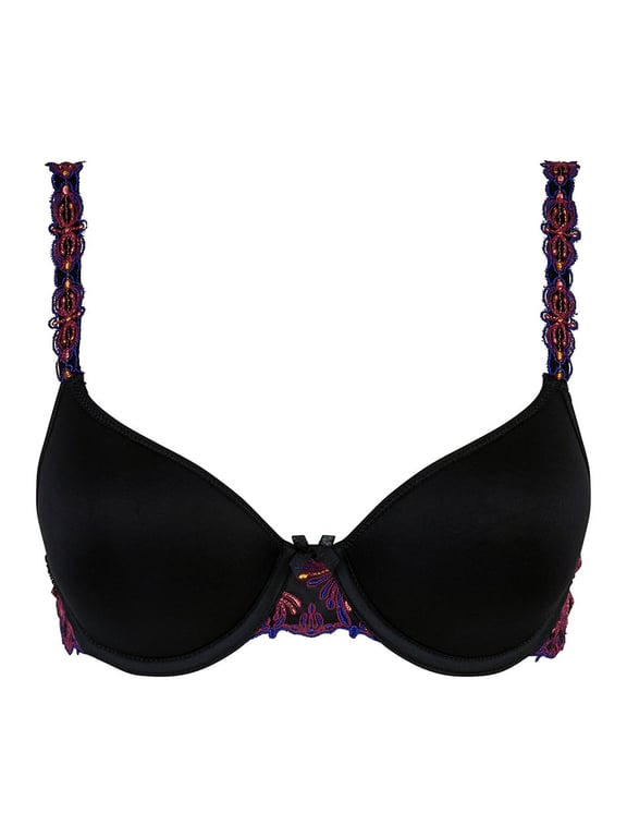 Chantelle | CHAMPS ELYSEES - Champs Elysees Smooth Custom Fit T-Shirt Bra Black Jewels - 2