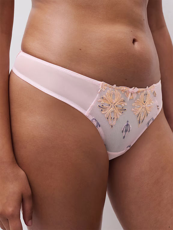 Champs Elysees Lace Thong Waterlily Pink Multico - 3