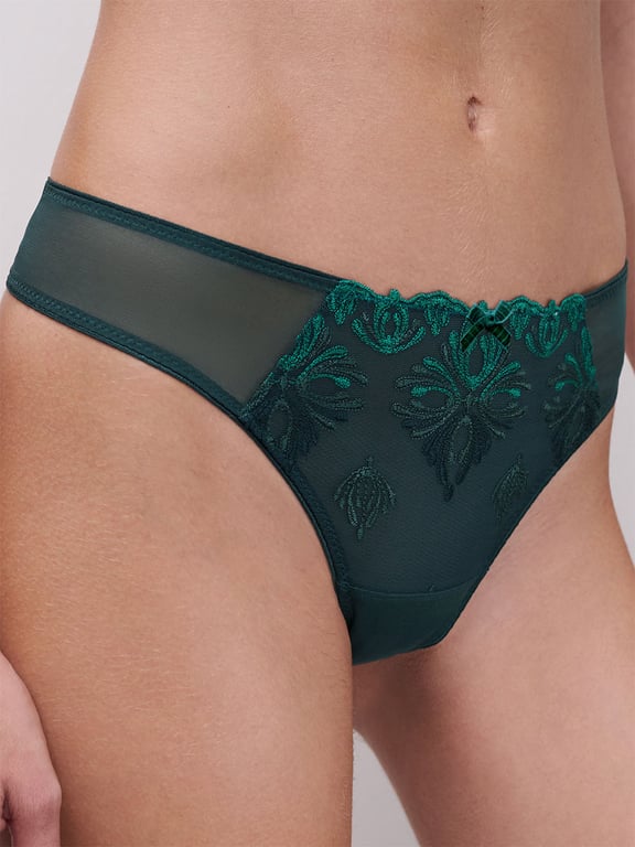 Champs Elysees Lace Thong Eden Green Multico - 3
