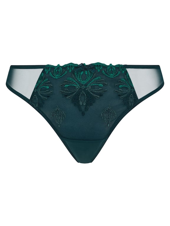 Chantelle | CHAMPS ELYSEES - Champs Elysees Lace Thong Eden Green Multico - 2