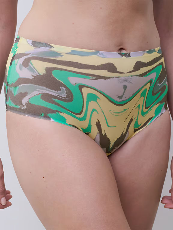 Softstretch Brief Chromatica Waves Print - 3