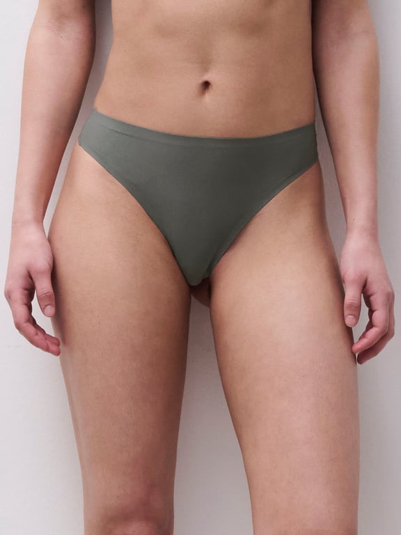 Chantelle | SoftStretch - Softstretch Thong Clay Green - 1