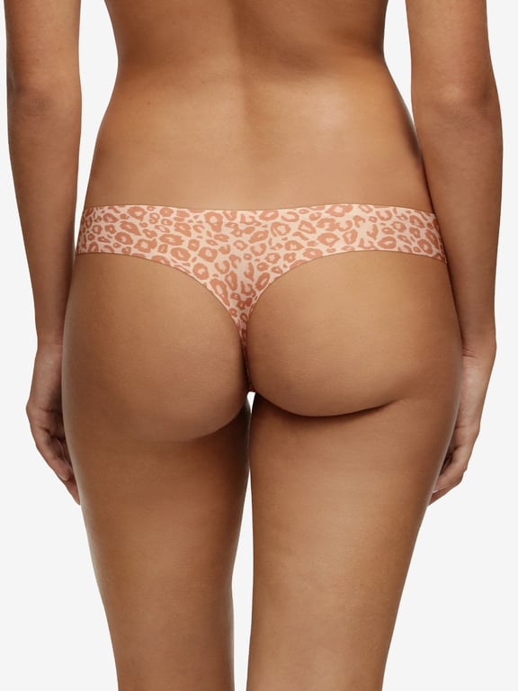 SoftStretch Thong Natural Leopard - 1