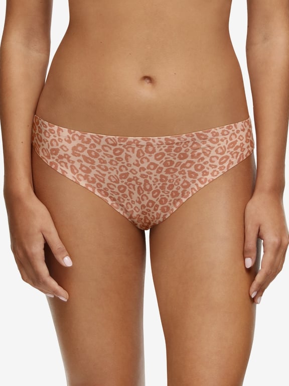 SoftStretch Thong Natural Leopard - 0
