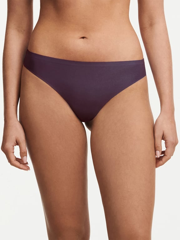 SoftStretch Thong Aubergine - 0