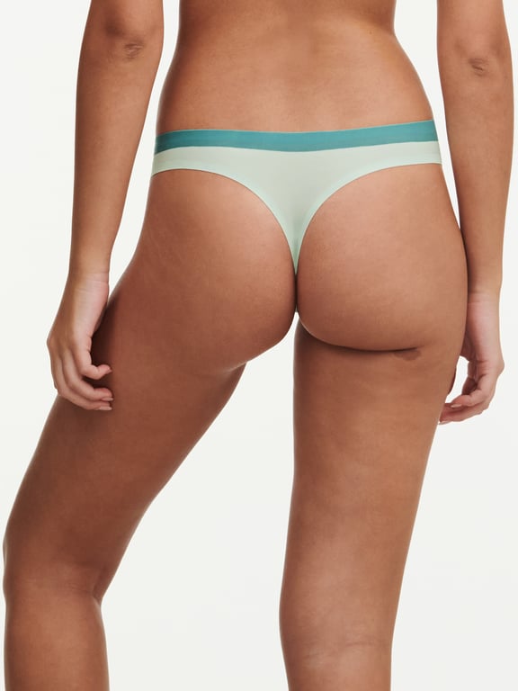 Chantelle | SoftStretch - SoftStretch Thong Green Lily/Trellis - 2