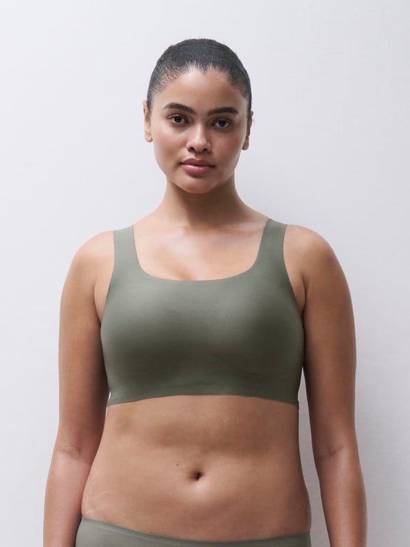 Chantelle | SoftStretch Power - Softstretch Power Scoop Neck Bralette Clay Green - 1