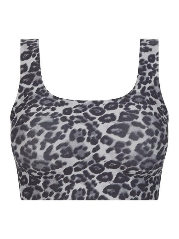 Softstretch | SOFTSTRETCH POWER - Softstretch Power Scoop Neck Bralette Grey Leopard - 2