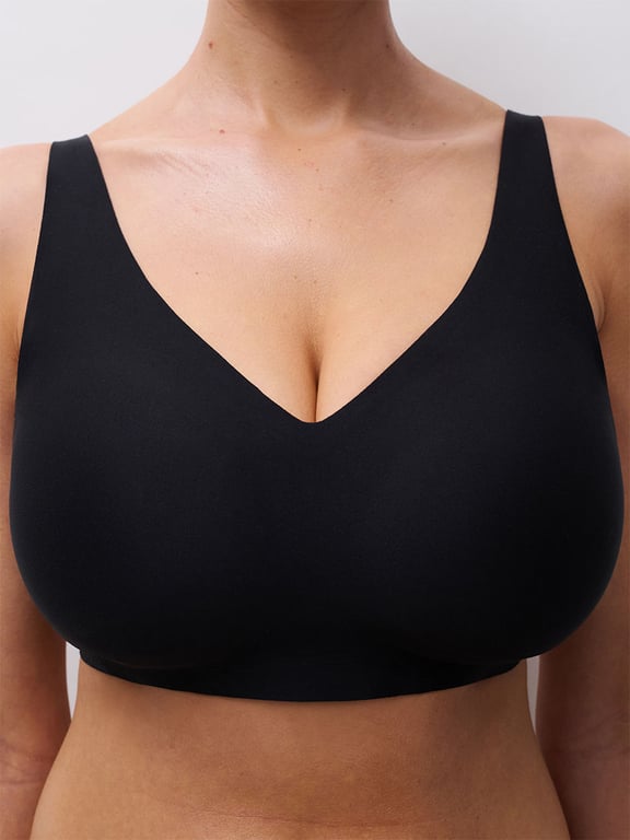 Softstretch Power V-Neck Wireless Support Bra Black - 5