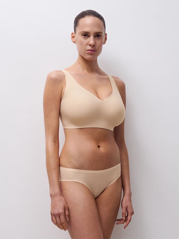 Softstretch Power V-Neck Wireless Support Bra Nude Blush - 5