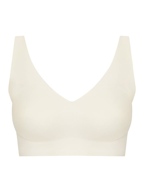 Chantelle | SoftStretch Power - Softstretch Power V-Neck Wireless Support Bra Ivory - 2