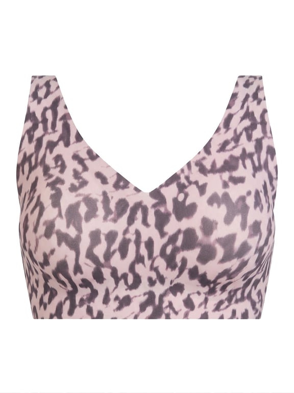 Chantelle | SoftStretch Power - Softstretch Power V-Neck Wireless Support Bra Blurry Panther - 2
