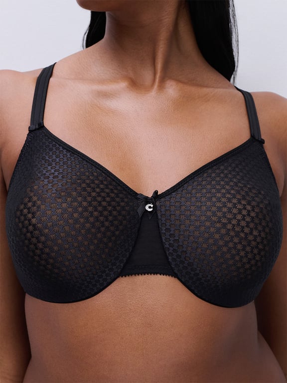 C Magnifique Nouveau Seamless Unlined Minimizer Bra Black - 5