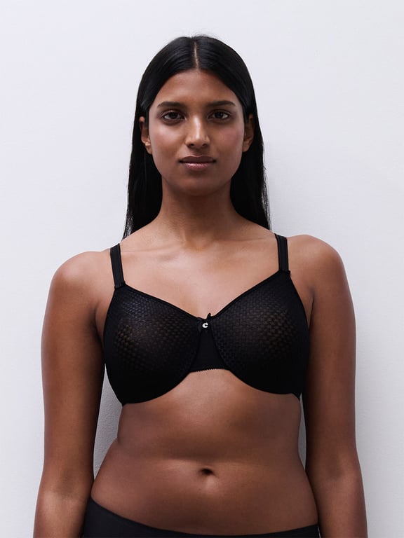 C Magnifique Nouveau Seamless Unlined Minimizer Bra Black - 2