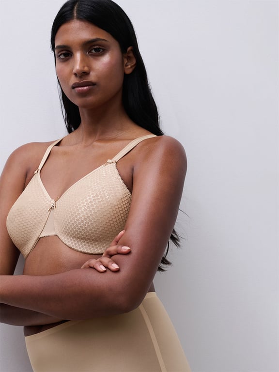 C Magnifique Nouveau Seamless Unlined Minimizer Bra Nude Sand - 6
