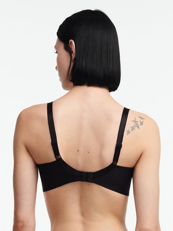 Merci Custom Fit Wireless Bra with Pocket Black - 1