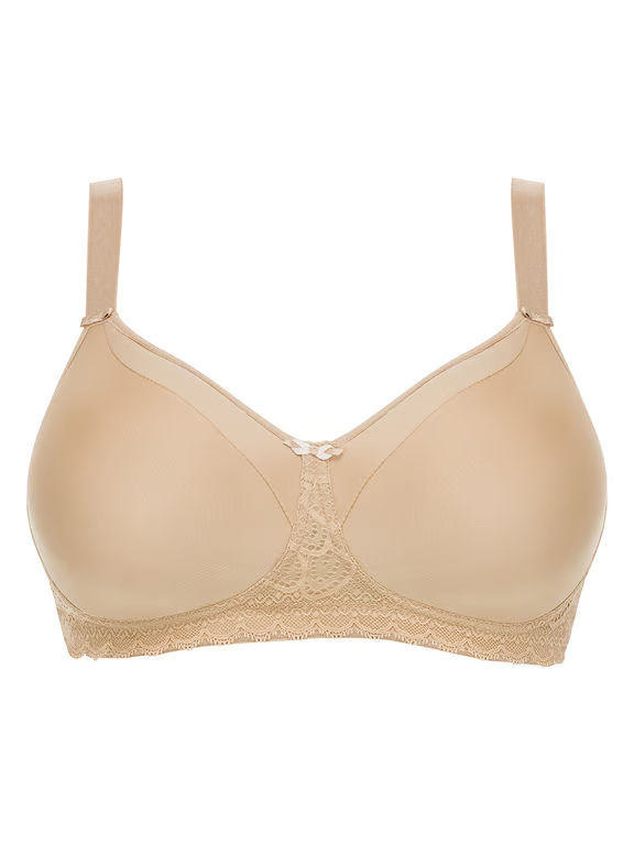Merci Custom Fit Wireless Bra with Pocket Nude Almond - 1