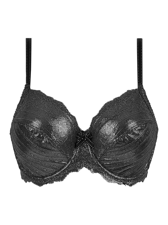 Rive Gauche Lace Full Coverage Unlined Bra Metallic Effect - 1