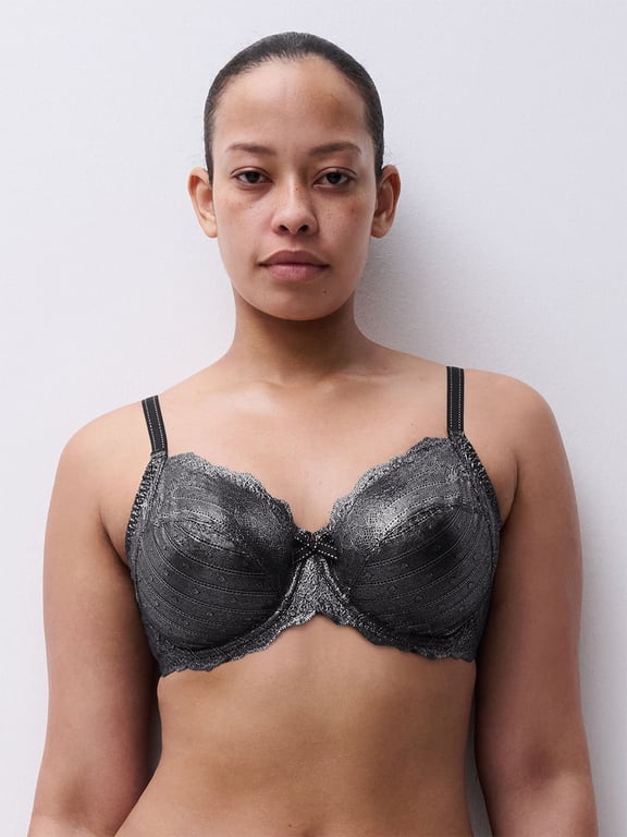 Rive Gauche Lace Full Coverage Unlined Bra Metallic Effect - 2